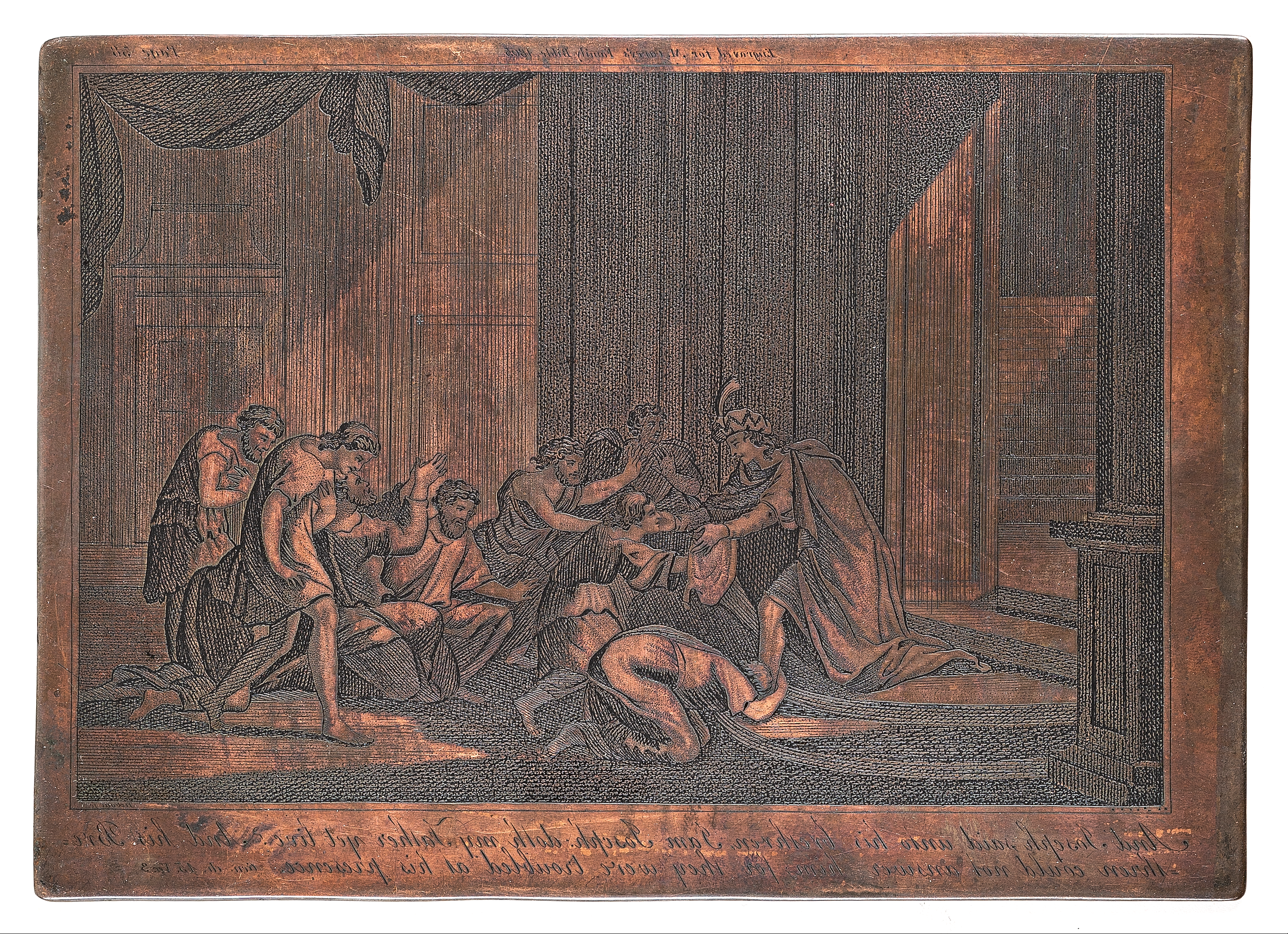 Copper plate from AAS: Joseph and brethren