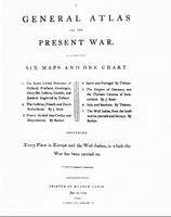 Title page, <i>General Atlas for the Present War</i>
